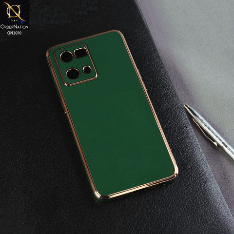 Oppo F21 Pro 4G Cover - Green - Electroplating Silk Shiny Soft Case With Camera Protection