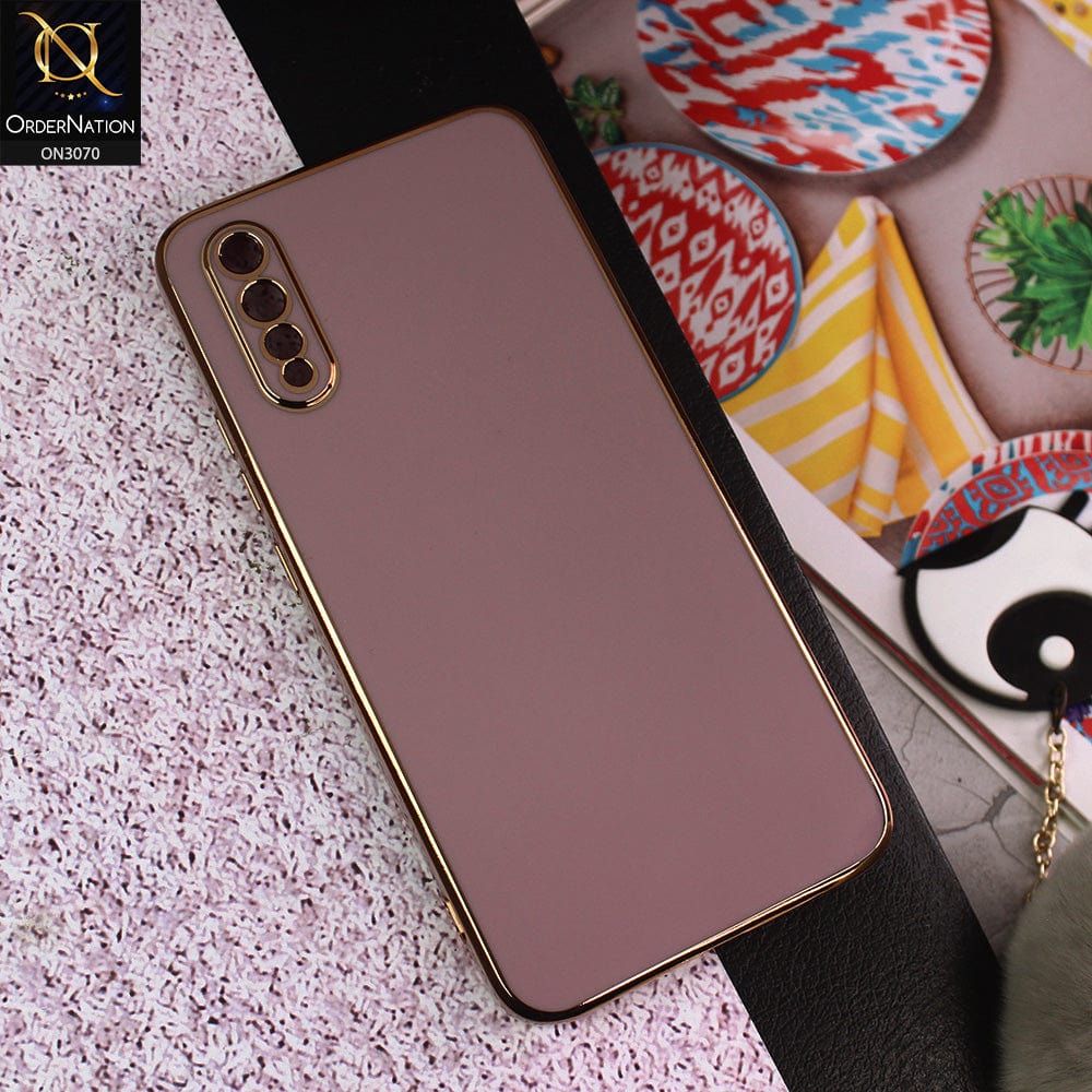 Vivo S1 Cover - Mauve - Side Colour Borders camera Protection Soft TPU Transparent Case