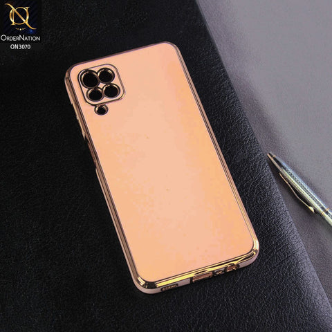 Samsung Galaxy A12 Nacho Cover - Pink - Electroplating Silk Shiny Soft Case With Camera Protection
