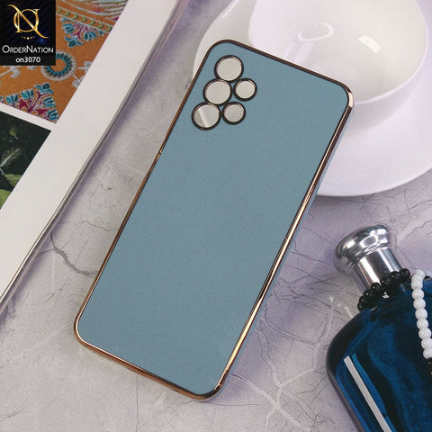 Samsung Galaxy A13 Cover - Carolina Blue - Electroplating Silk Shiny Soft Case With Camera Protection