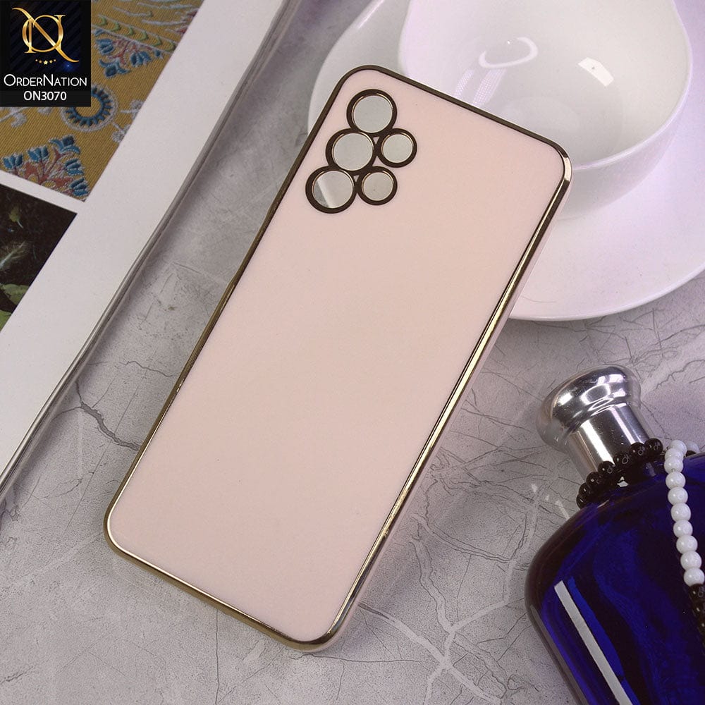 Samsung Galaxy A13 Cover - Pink - Electroplating Silk Shiny Soft Case With Camera Protection