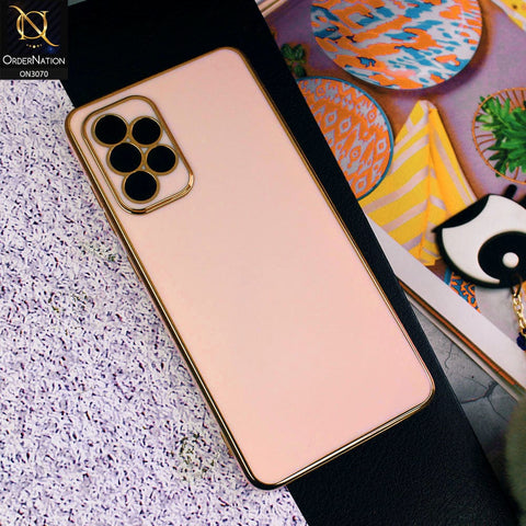 Samsung Galaxy A13 Cover - Rose Gold - Side Colour Borders camera Protection Soft TPU Transparent Case