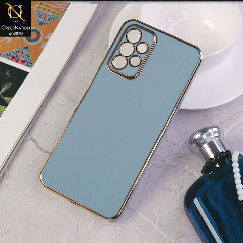 Samsung Galaxy A23 Cover - Carolina Blue - Electroplating Silk Shiny Soft Case With Camera Protection