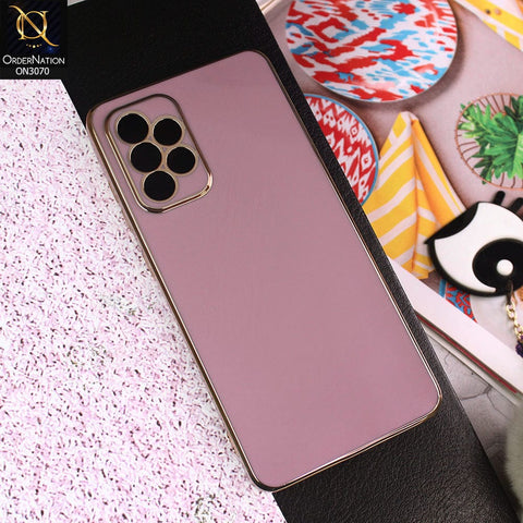 Samsung Galaxy A23 5G Cover - Mauve - Side Colour Borders camera Protection Soft TPU Transparent Case