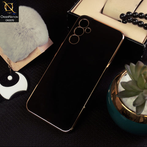Samsung Galaxy A24 4G Cover - Black - Side Colour Borders camera Protection Soft TPU Transparent Case