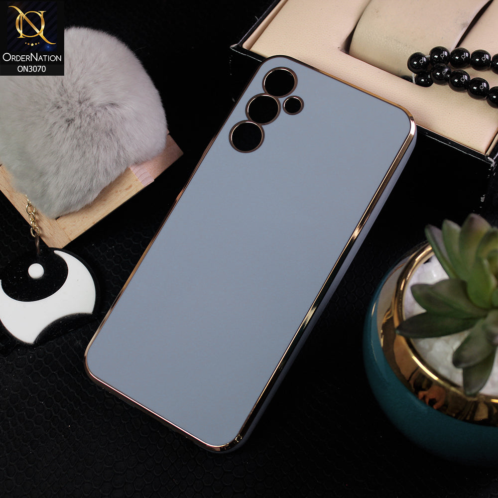 Samsung Galaxy A24 4G Cover - Carolina Blue - Side Colour Borders camera Protection Soft TPU Transparent Case