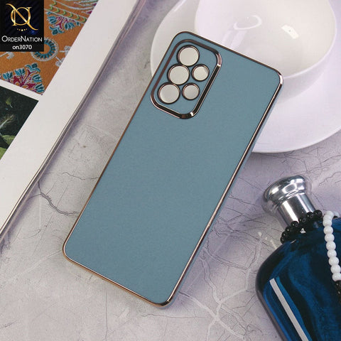 Samsung Galaxy A33 5G Cover - Carolina Blue - Electroplating Silk Shiny Soft Case With Camera Protection