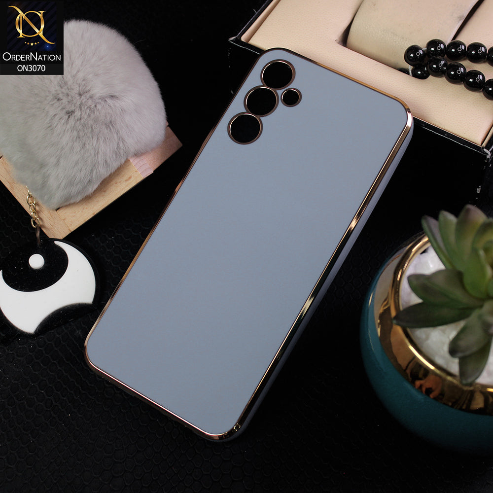 Samsung Galaxy A34 5G Protector - Carolina Blue - Electroplating Silk Shiny Soft Case With Camera Protection