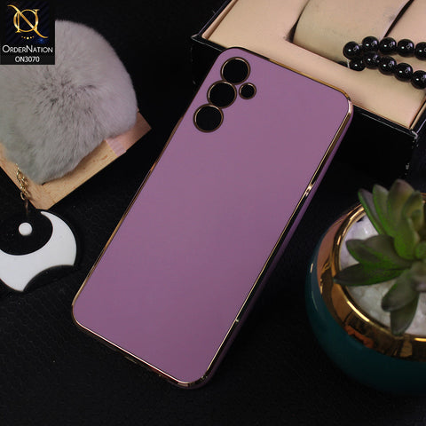 Samsung Galaxy A34 5G Protector - Mauve - Electroplating Silk Shiny Soft Case With Camera Protection