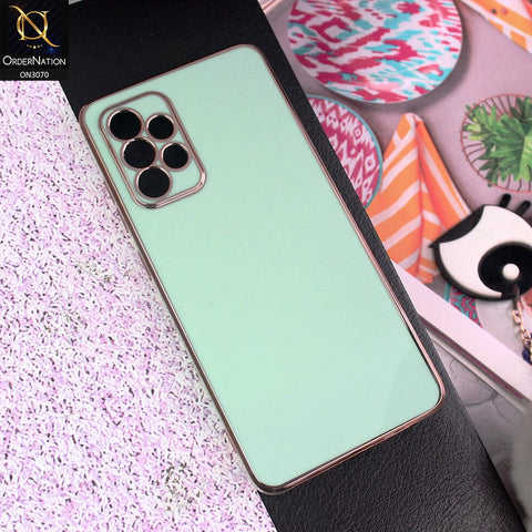 Samsung Galaxy A52s 5G Cover - Aqua - Side Colour Borders camera Protection Soft TPU Transparent Case