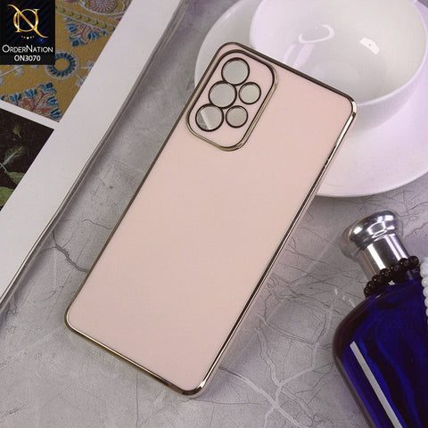 Samsung Galaxy A73 5G Cover - Pink - Electroplating Silk Shiny Soft Case With Camera Protection