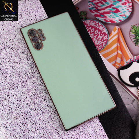 Samsung Galaxy Note 10 Plus Cover - Aqua - Side Colour Borders camera Protection Soft TPU Transparent Case