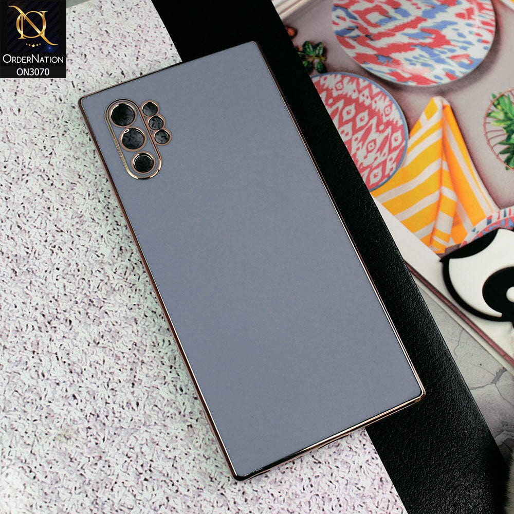 Samsung Galaxy Note 10 Plus Cover - Carolina Blue - Side Colour Borders camera Protection Soft TPU Transparent Case