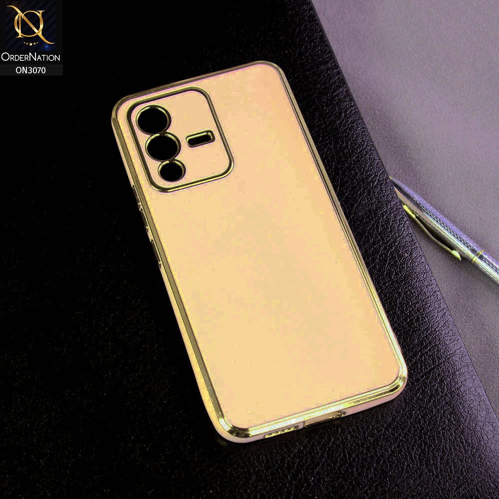 Vivo V23 5G - Pink - Electroplating Silk Shiny Soft Case With Camera Protection