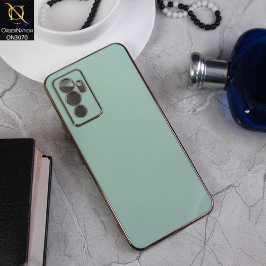 Vivo S10e Cover - Sea Green - Side Colour Borders camera Protection Soft TPU Transparent Case