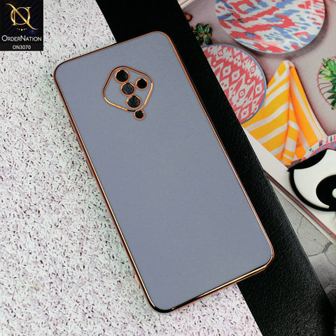 Vivo Y51 (2020 September) Cover - Carolina Blue - Side Colour Borders camera Protection Soft TPU Transparent Case
