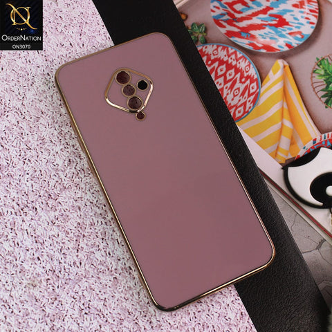 Vivo S1 Pro Cover - Mauve - Side Colour Borders camera Protection Soft TPU Transparent Case