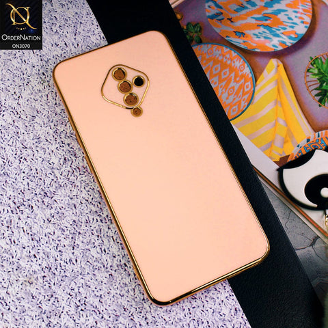 Vivo Y51 (2020 September) Cover - Rose Gold - Side Colour Borders camera Protection Soft TPU Transparent Case