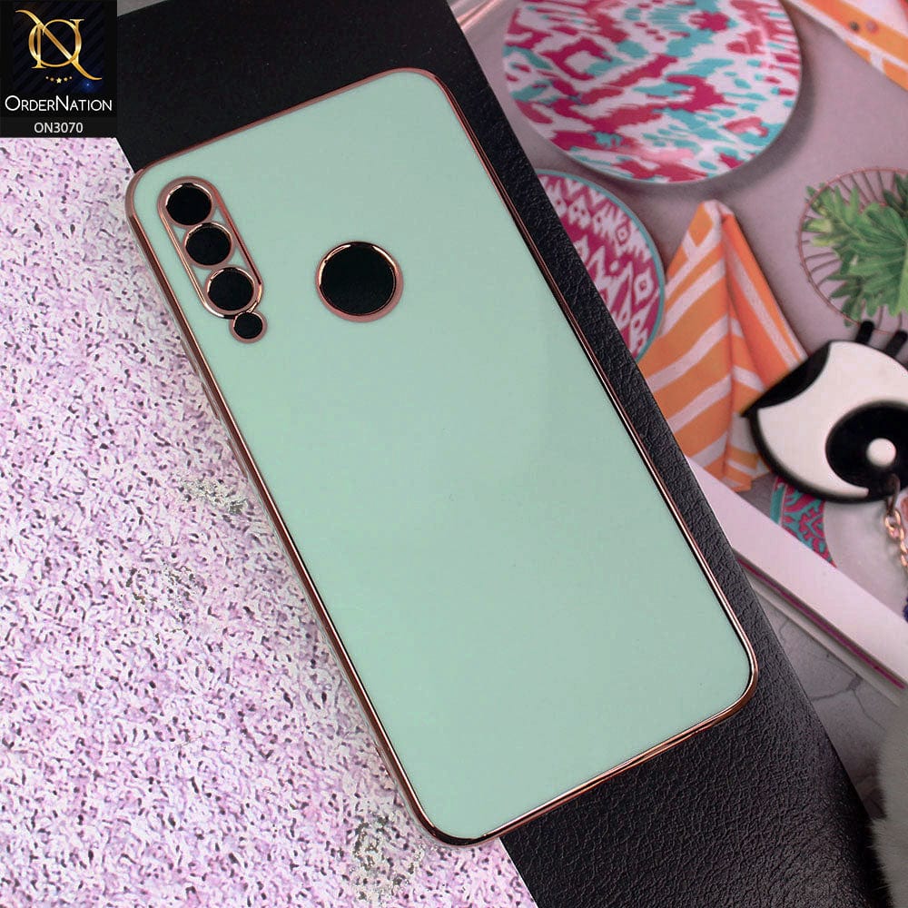 Honor 9X Cover - Aqua - Side Colour Borders camera Protection Soft TPU Transparent Case