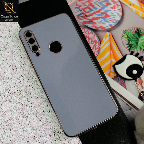 Huawei Y9 Prime 2019 Cover - Carolina Blue - Side Colour Borders camera Protection Soft TPU Transparent Case