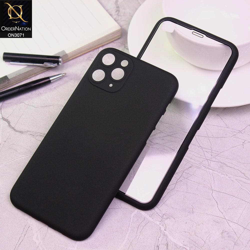 iPhone 11 Pro Cover - Black - Ultra Thin Full Body Coverage Protective Matte Soft Case