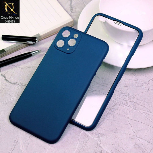 iPhone 11 Pro Cover - Blue - Ultra Thin Full Body Coverage Protective Matte Soft Case