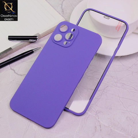 iPhone 12 Pro Max Cover - Purple - Ultra Thin Full Body Coverage Protective Matte Soft Case