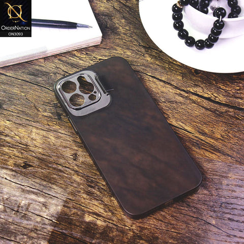 iPhone 12 Pro Cover - Gray - Ultra Thin Paperback Semi-Hard Case with Window Camera Protection