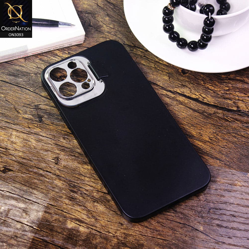 iPhone 12 Pro Max Cover - Black - Ultra Thin Paperback Semi-Hard Case with Window Camera Protection