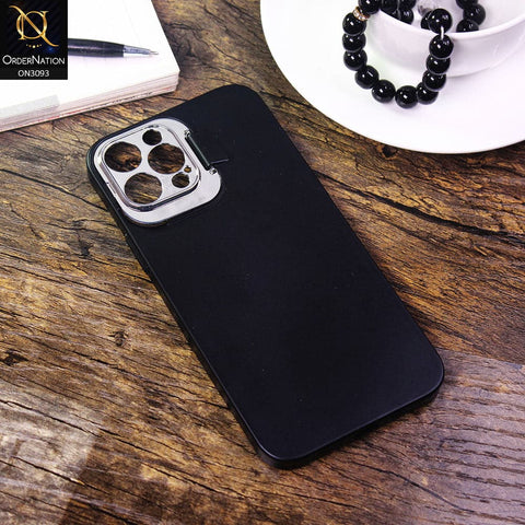 iPhone 12 Pro Max Cover - Black - Ultra Thin Paperback Semi-Hard Case with Window Camera Protection