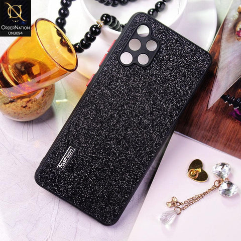 Samsung Galaxy A32 4G Cover - Black - Bling Sparking Glitter Back Shell Soft Border Camera Protection Case