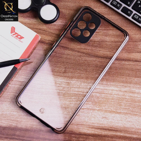 Samsung Galaxy A32 4G Cover - Black - Soft Border Curved Diamond Clear Thin Case with Camera Protection