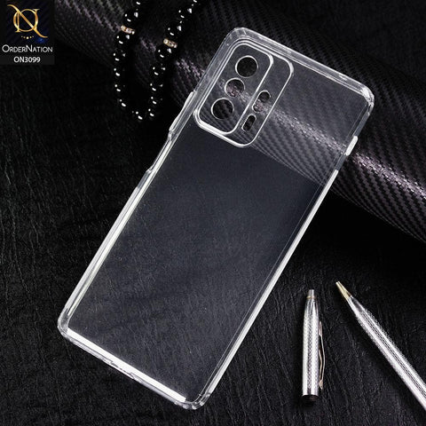 Xiaomi 11T Cover - Soft 4D Design Shockproof Silicone Transparent Clear Camera Protection Case