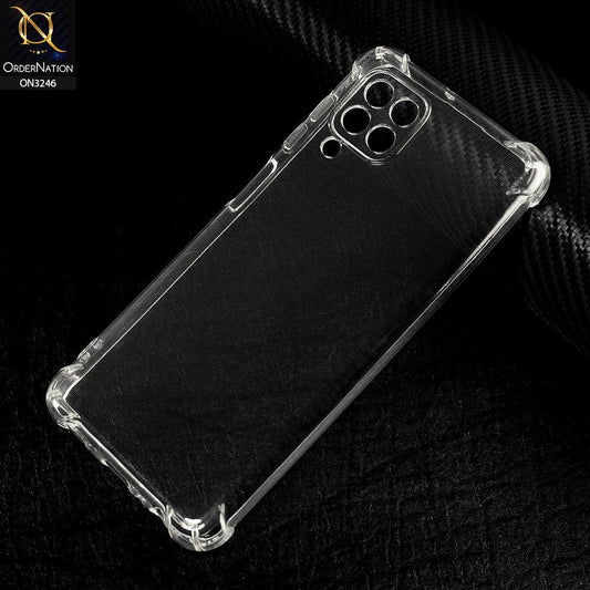 Samsung Galaxy M32 Cover - Transparent - Soft 4D Design Shockproof Silicone Transparent Clear Camera Protection Case