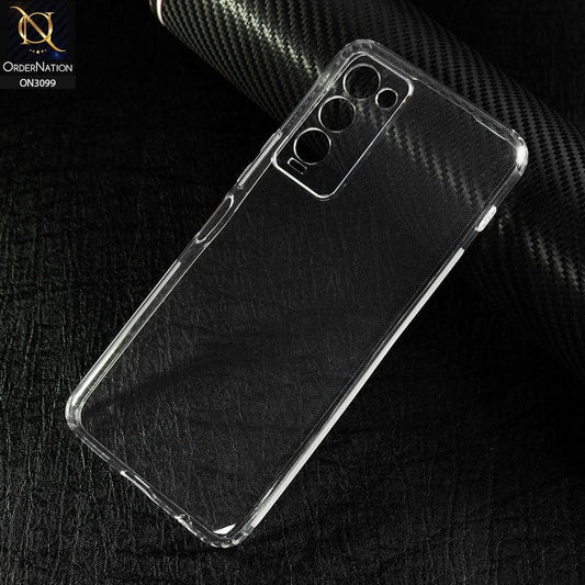 Tecno Camon 18T Cover - Soft 4D Design Shockproof Silicone Transparent Clear Camera Protection Case