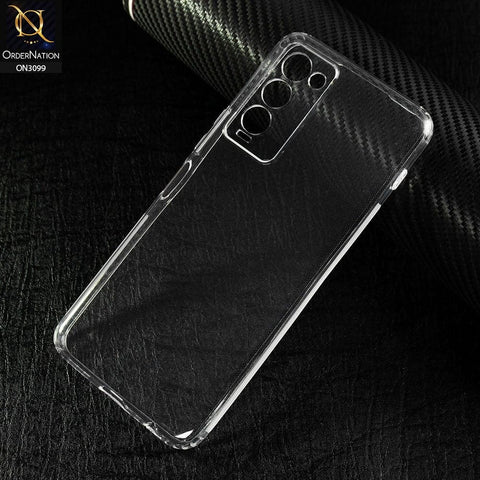 Tecno Camon 18P Cover - Soft 4D Design Shockproof Silicone Transparent Clear Camera Protection Case