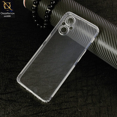Oppo Reno 7 Lite Cover - Soft 4D Design Shockproof Silicone Transparent Clear Camera Protection Case
