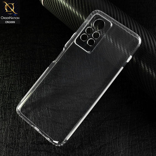 Infinix Note 11 Pro Cover - Soft 4D Design Shockproof Silicone Transparent Clear Camera Protection Case