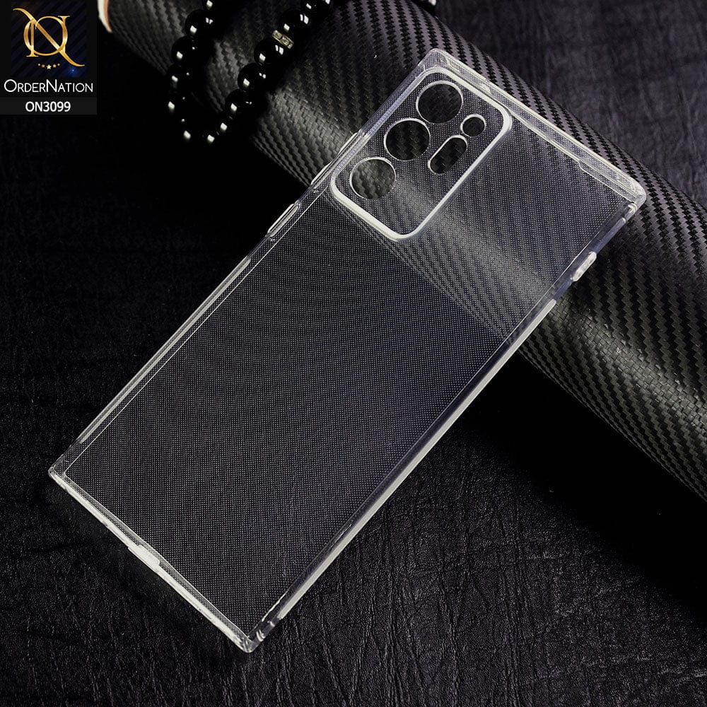 Samsung Galaxy Note 20 Plus Cover - Soft 4D Design Shockproof Silicone Transparent Clear Camera Protection Case