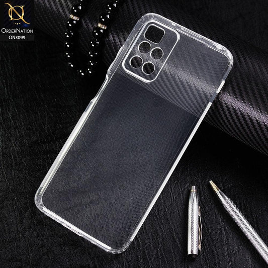 Xiaomi Redmi 10 Prime Cover - Soft 4D Design Shockproof Silicone Transparent Clear Camera Protection Case
