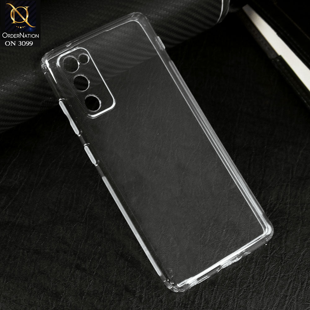 Samsung Galaxy S20 FE Cover - Transparent -  Soft 4D Design Shockproof Silicone Transparent Clear Camera Protection Case