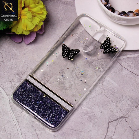 Huawei Mate 10 Lite Cover - Design 2 - Ultra Thin Rhinestone Glitter Soft Case - Glitter Does Not Move