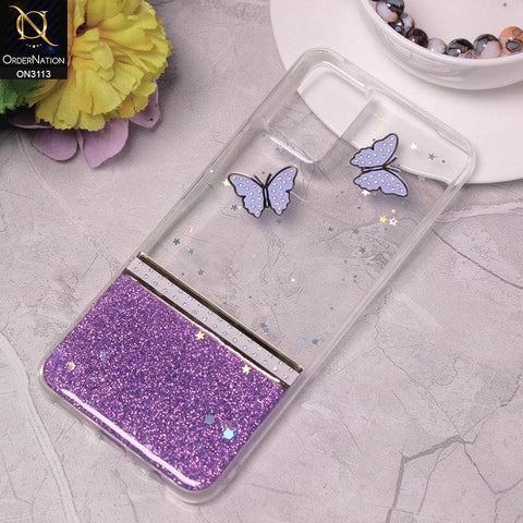 Vivo V20 Cover - Design 3 - Ultra Thin Rhinestone Glitter Soft Case - Glitter Does Not Move
