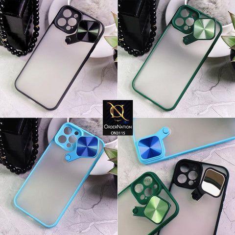 Samsung Galaxy A32 4G Cover - Green - Fancy 360 Rotation Flip Mirror Camera Shutter Soft Borders Case
