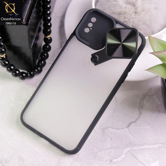 iPhone XS / X Cover - Black - Fancy 360 Rotation Flip Mirror Camera Shutter Soft Borders Case