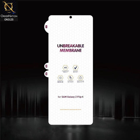 Samsung Galaxy Z Flip 4 5G Protector - 360° Transparent Unbreakable Full Body Protective Film Cover Sticker
