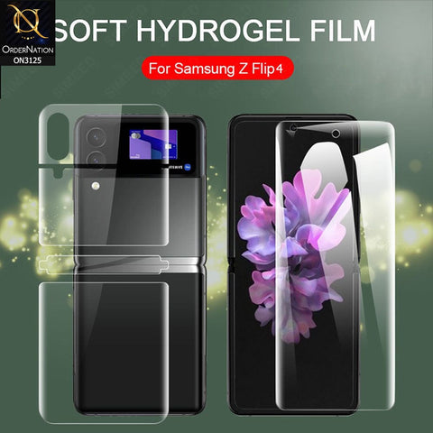 Samsung Galaxy Z Flip 4 5G Protector - 360° Transparent Unbreakable Full Body Protective Film Cover Sticker