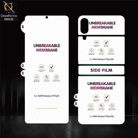 Samsung Galaxy Z Flip 4 5G Protector - 360° Transparent Unbreakable Full Body Protective Film Cover Sticker