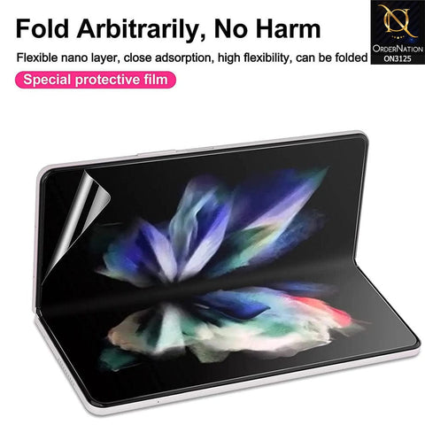 Samsung Galaxy Z Fold 4 5G Protector - 360° Transparent Unbreakable Full Body Protective Film Cover Sticker