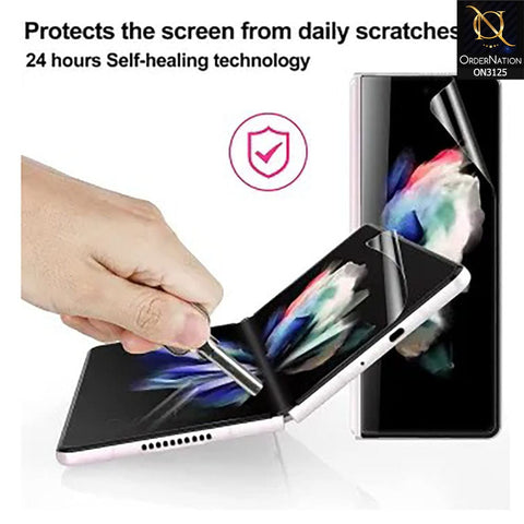 Samsung Galaxy Z Fold 4 5G Protector - 360° Transparent Unbreakable Full Body Protective Film Cover Sticker